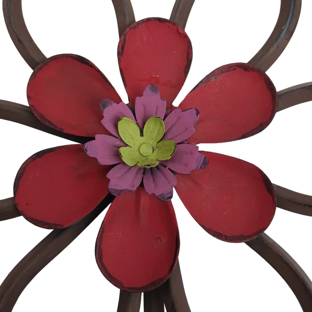 Metal Bird & Flower single Hook 10